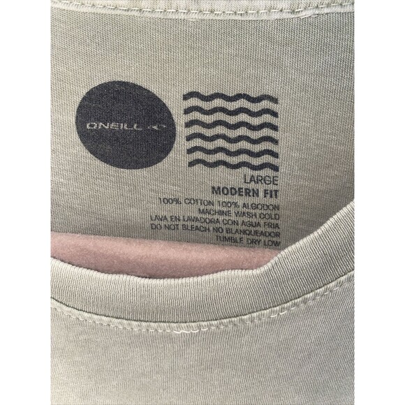Vintage Oneill Shirt Mens Modern Fit  Surf Mountain Palm Short Sleeve L outdoor - Picture 3 of 4
